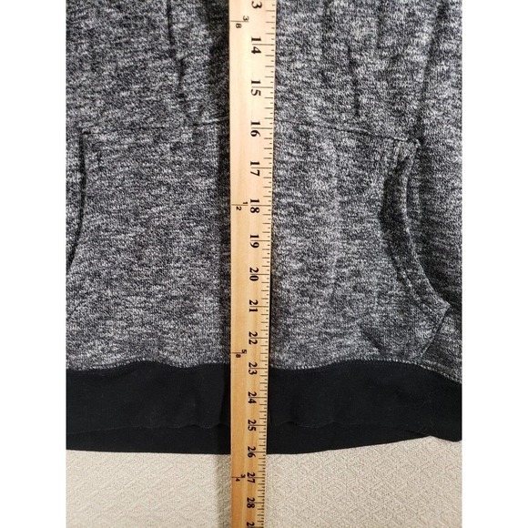 21 Men Sweater Mens Small Gray Colorblock Long Sleeve Full Zip Hoodie Pockets - Picture 10 of 12